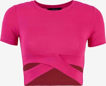 LELA Shirt in Roze: voorkant