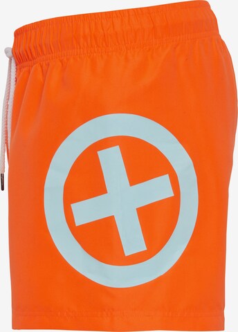 CHIEMSEE Athletic Swim Trunks in Orange