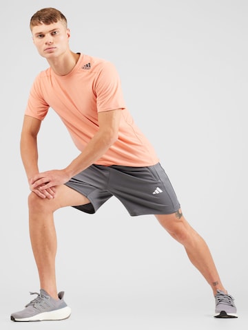 ADIDAS PERFORMANCE Regular Workout Pants 'Train Essentials All Set' in Grey
