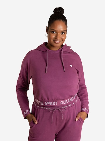 OCEANSAPART - Sweatshirt 'Beauty' em rosa: frente