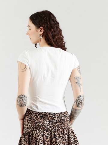 Monki Blouse in White