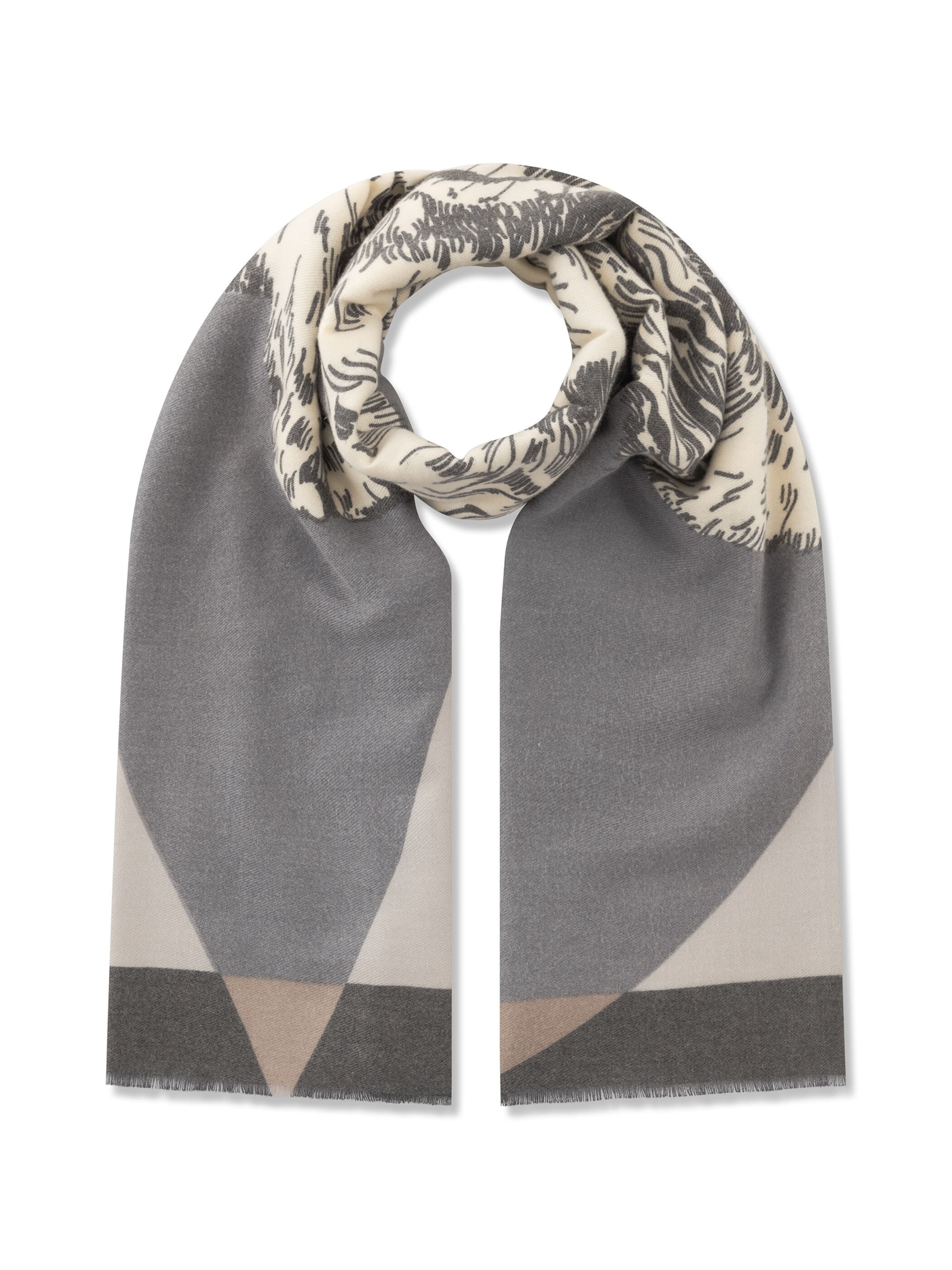 CODELLO Schal in Grau: Vorderseite