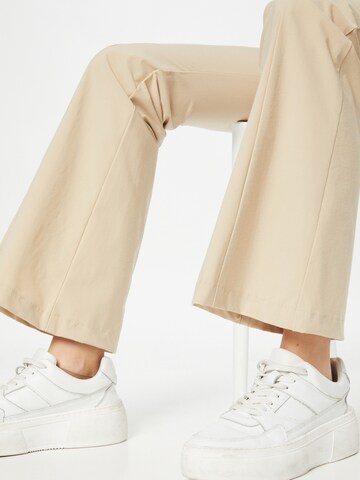 Monki Flared Hose in Beige