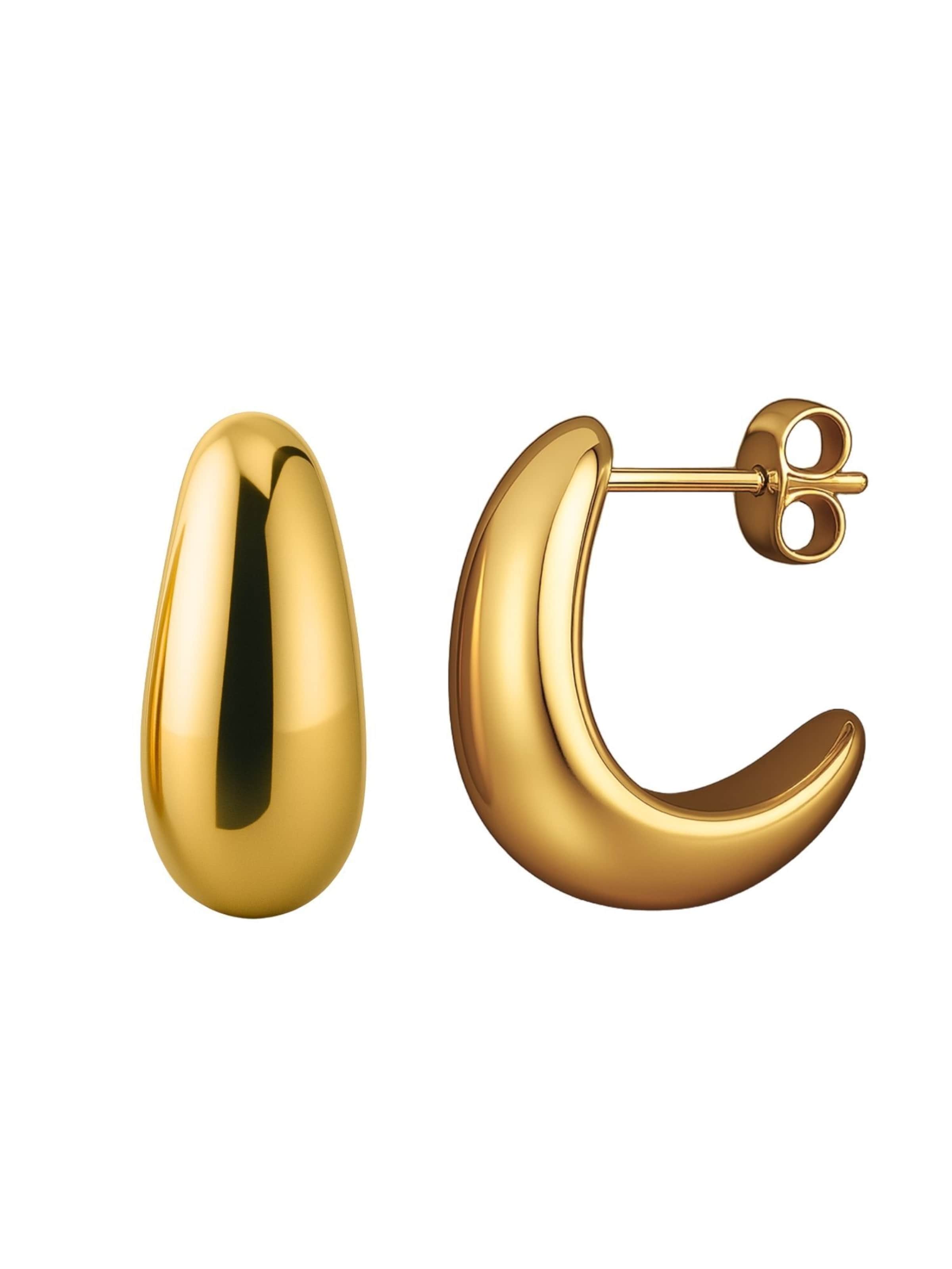 Heideman Earrings 'Freydis' in Gold: front