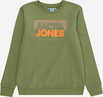 Jack & Jones Junior Mikina – zelená: přední strana