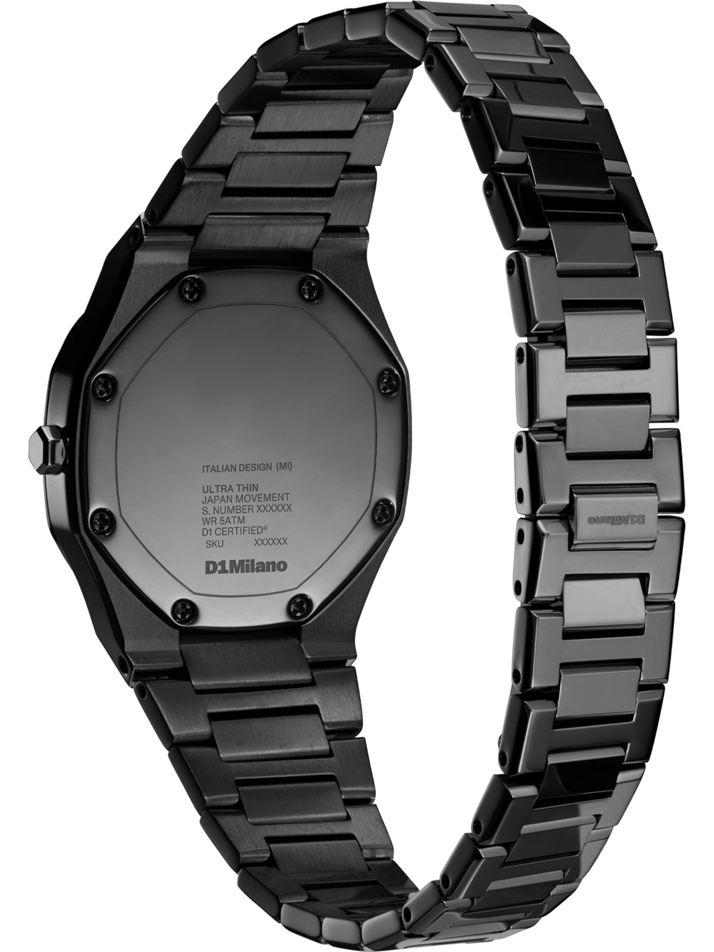 D1 Milano Analog Watch in Black
