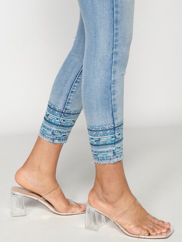 Skinny Jean KOROSHI en bleu