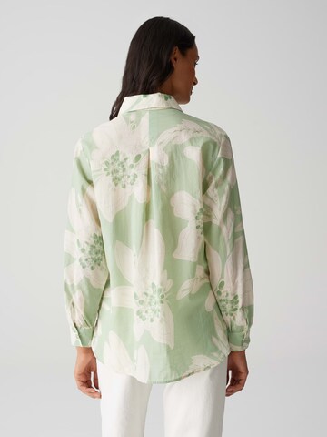 Chemisier 'Fumine Bohème' OPUS en vert
