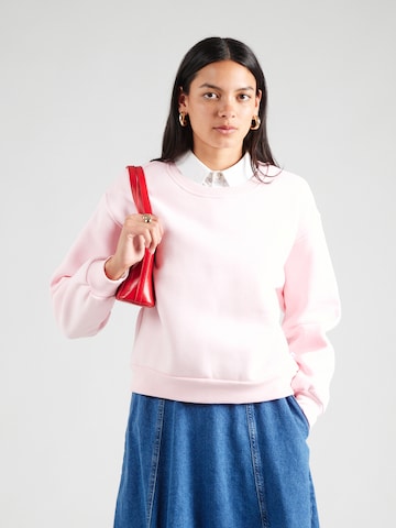 NÜMPH Sweatshirt i rosa: framsida
