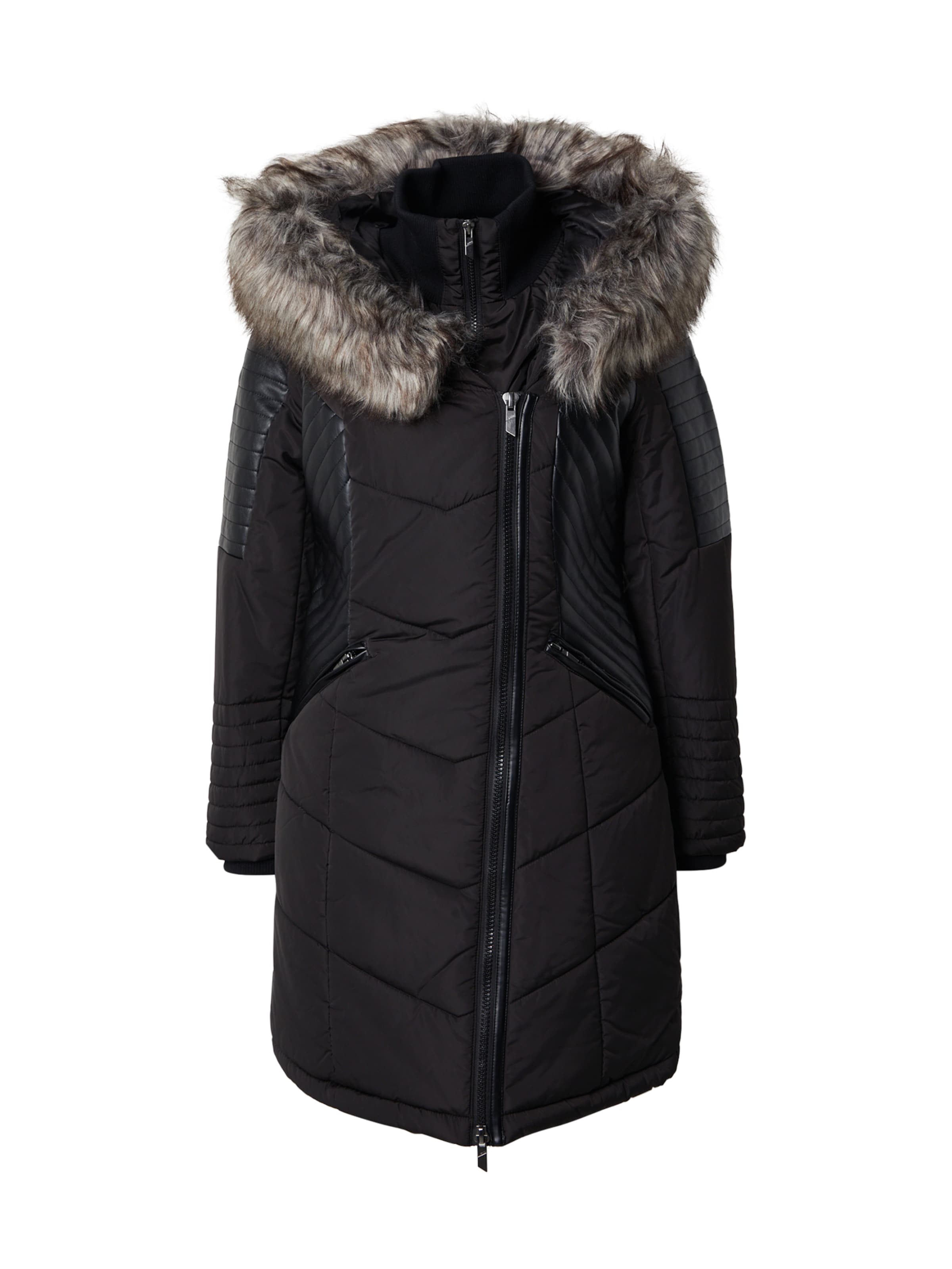 Manteau d’hiver 'ONLNEW LINETTE' ONLY en noir : devant