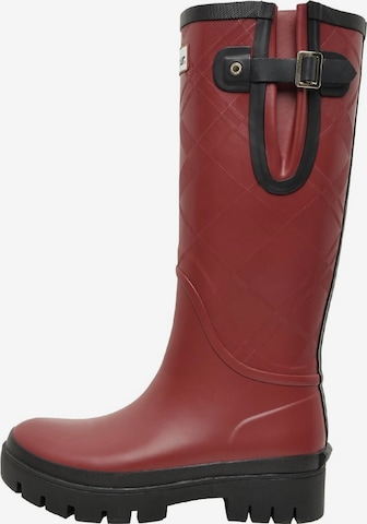 Barbour Rubber boot 'Leighton' in Red: front