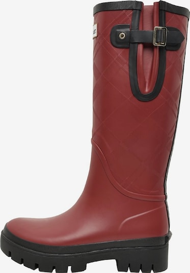 Barbour Gummistiefel 'Leighton' in 36 in bordeaux / schwarz, Produktansicht