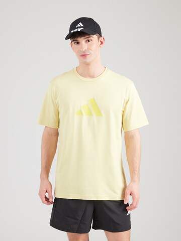 ADIDAS SPORTSWEAR - Camiseta funcional 'FI 3BAR' en amarillo: frente