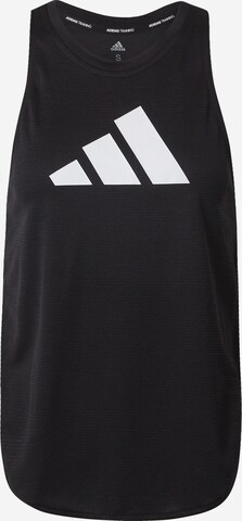 ADIDAS PERFORMANCE Sporttop in Zwart: voorkant