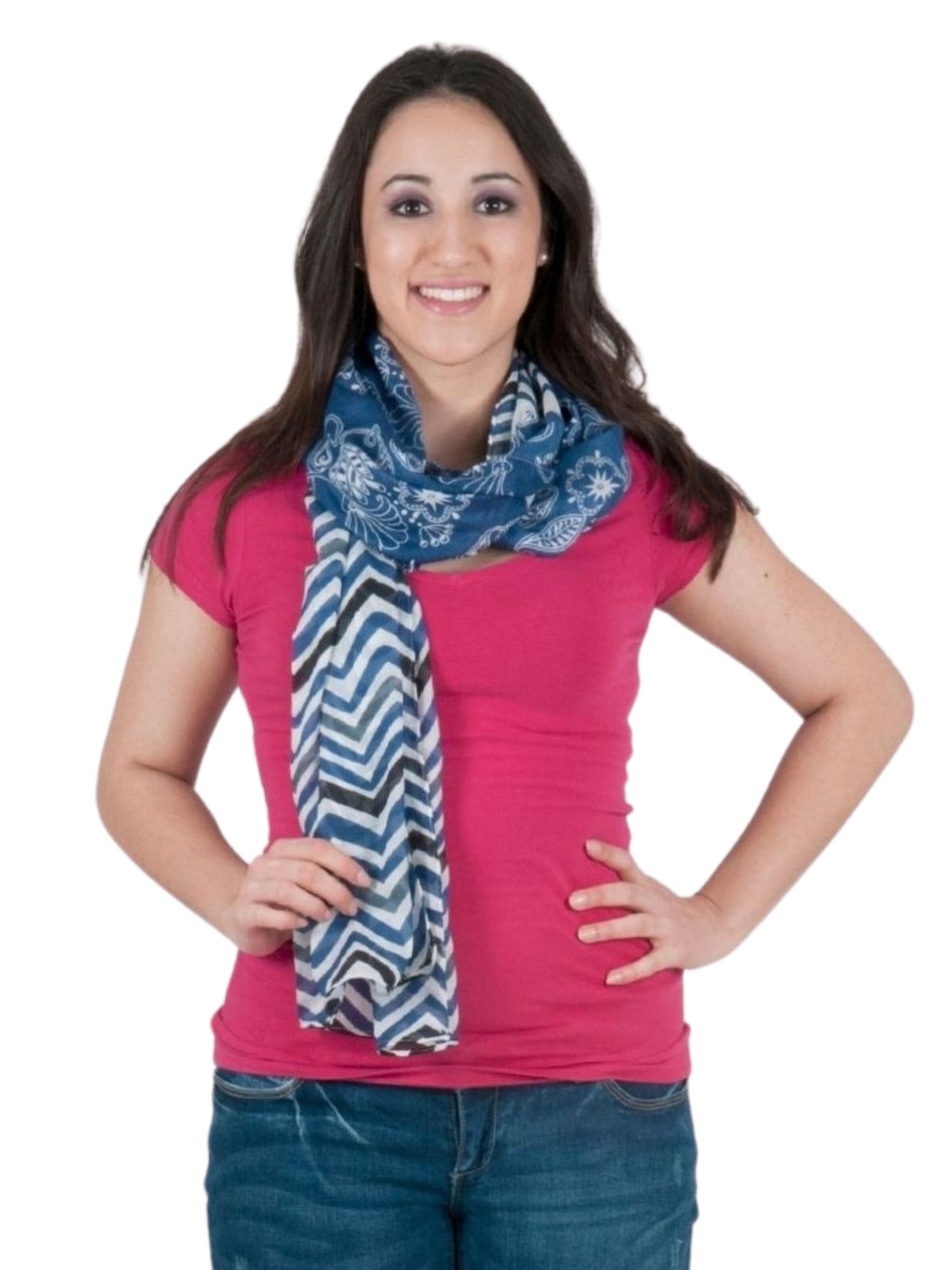 Sunsa Scarf 'Sunsa' in Blue