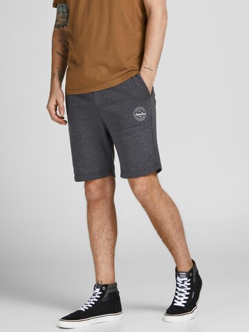 JACK & JONES Regular Trousers 'Shark' in Grey: front