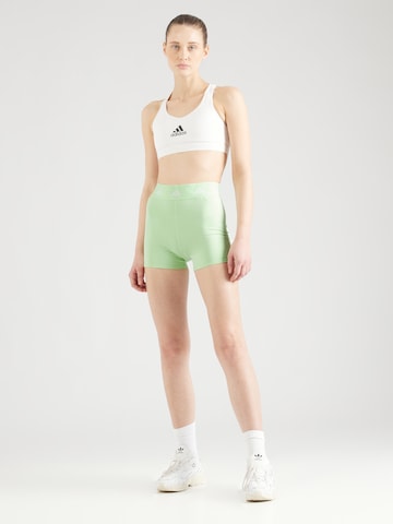 ADIDAS PERFORMANCE - Skinny Calças de desporto 'Techfit' em verde