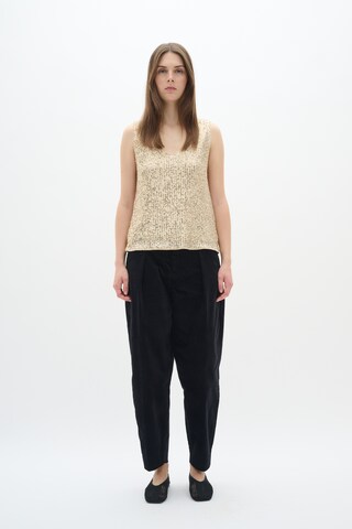 InWear Loose fit Pleat-front trousers 'Rikka Barrel' in Black