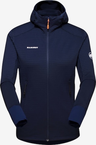 MAMMUT Functionele fleece jas in Blauw: voorkant