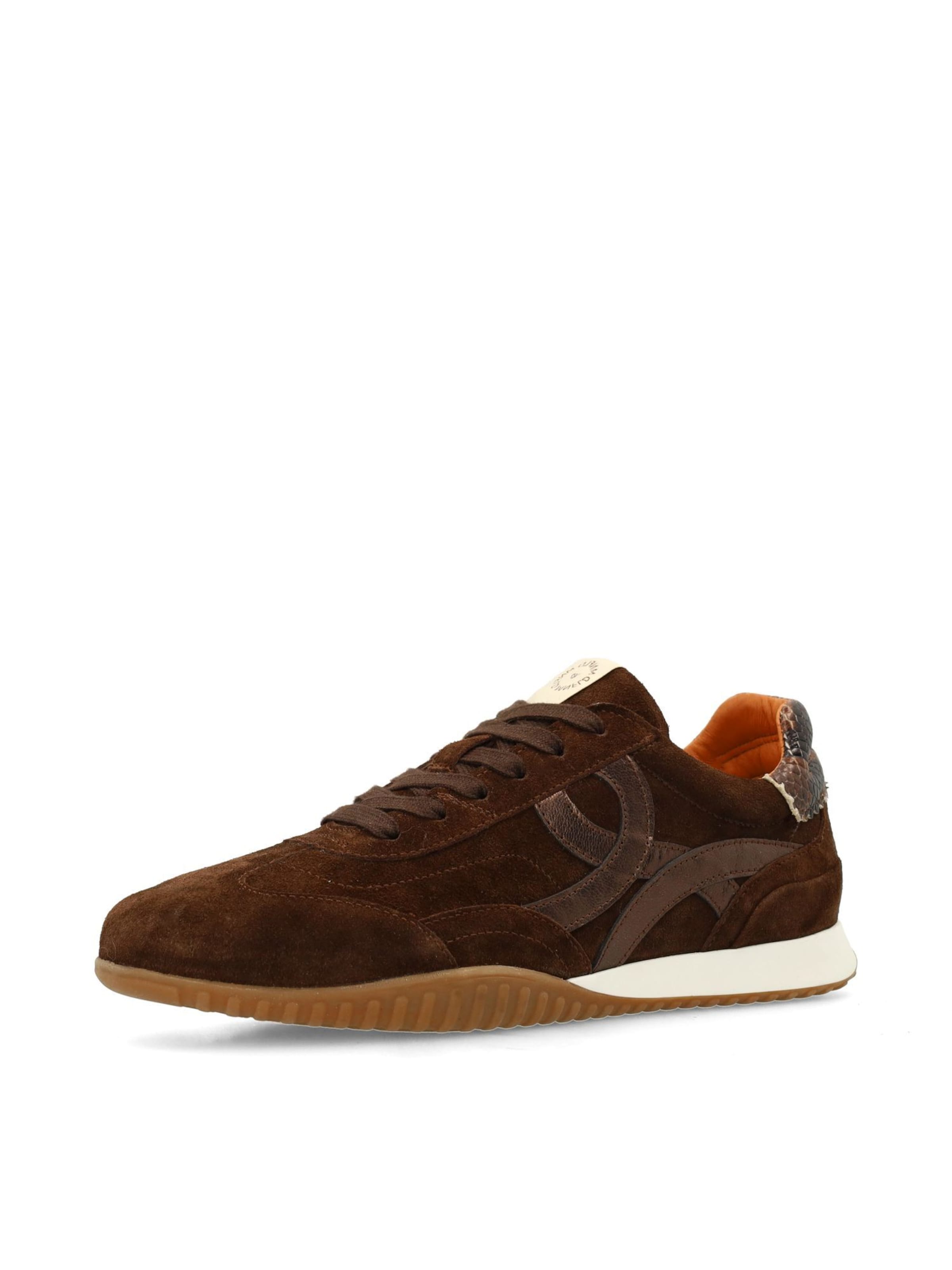MANFIELD Sneakers 'Flache' in Brown: front