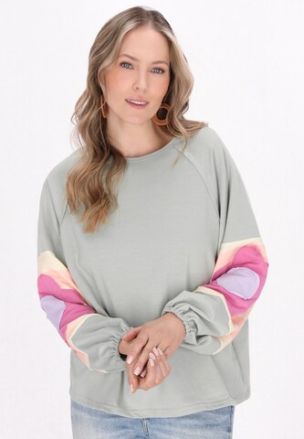 Sweat-shirt 'Fashion Look' usha FESTIVAL en vert : devant