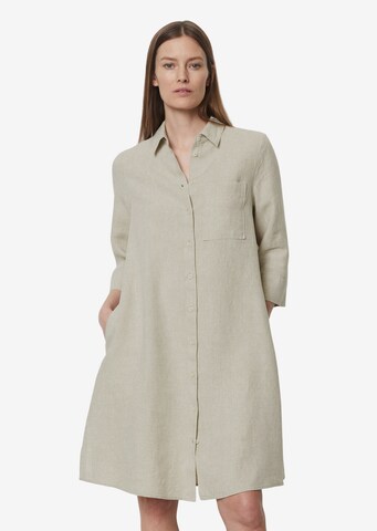 Marc O'Polo Shirt Dress in Beige: front