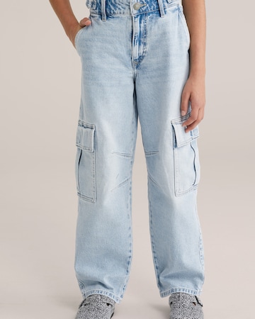 WE Fashion Loosefit Farmer - kék