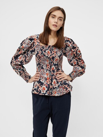 OBJECT Bluse 'Naomi' in Blau: Vorderseite