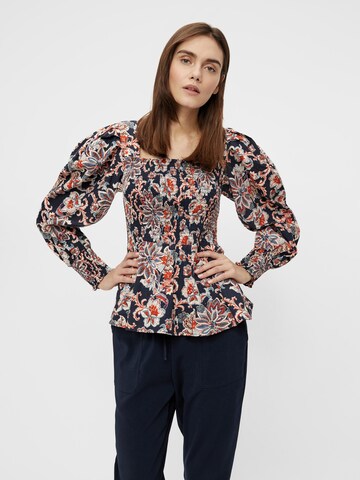 OBJECT Blouse 'Naomi' in Blue: front