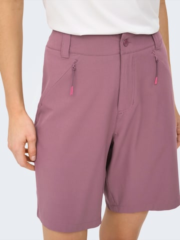 ONLY PLAY Regularen Outdoor hlače 'ONPWALK' | roza barva