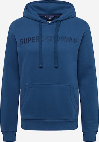 Superdry Sweatshirt in Blue: front