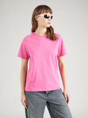 PIECES Majica 'RIA' | roza barva: sprednja stran