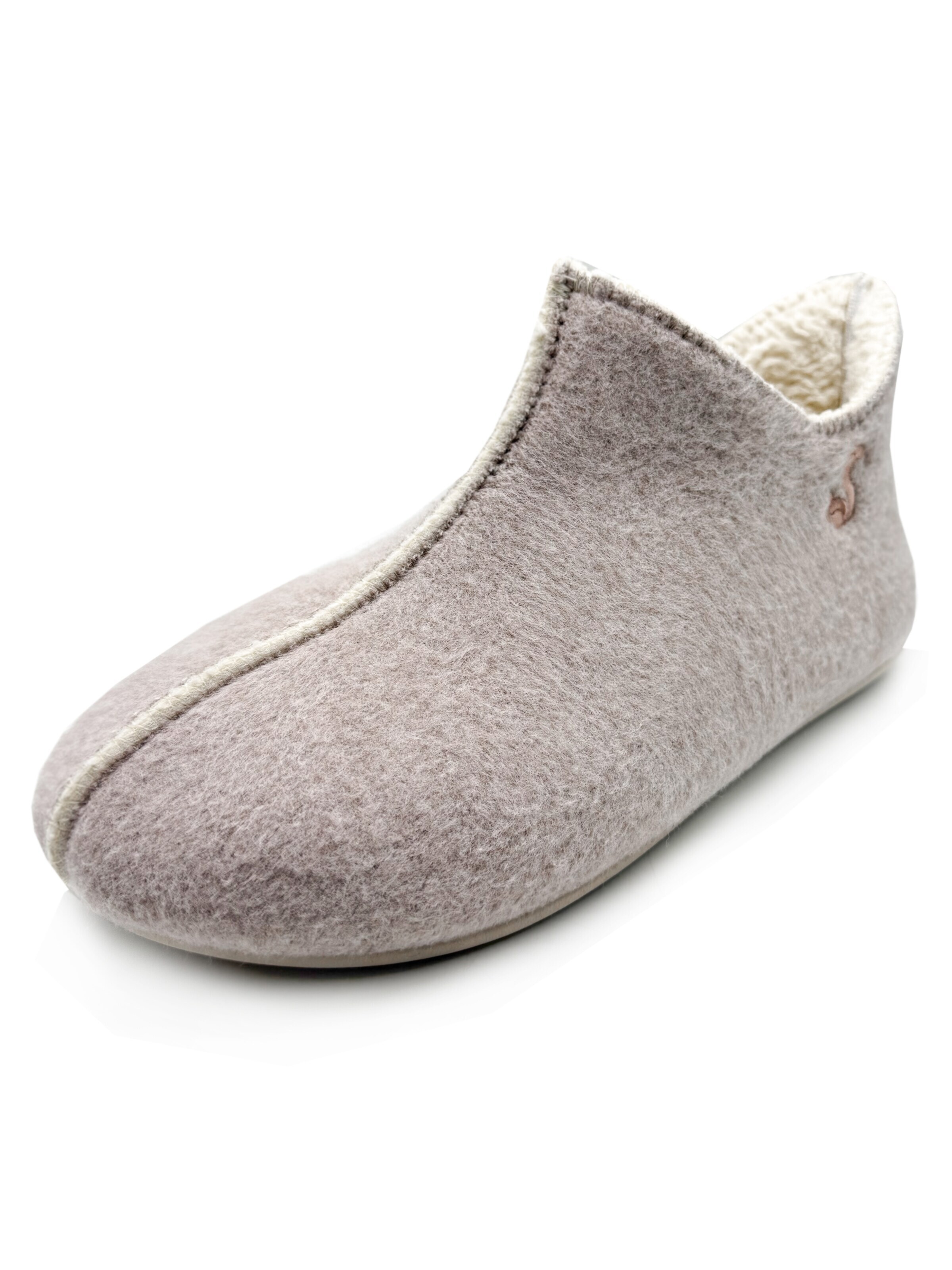 thies Ankle Boots 'thies 1856 ® Organic Slipper Boot' in Beige: front