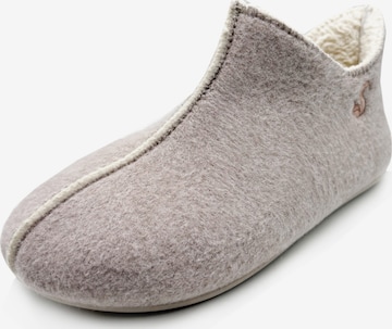 thies Ankle Boots 'thies 1856 ® Organic Slipper Boot' in Beige: front