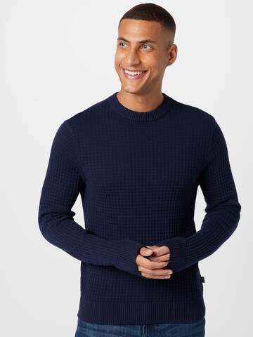 Casual Friday Trui 'KARLO' in Blauw: voorkant