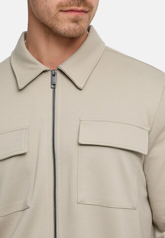 INDICODE JEANS Regular fit Zakelijk overhemd 'Nezzo' in Beige