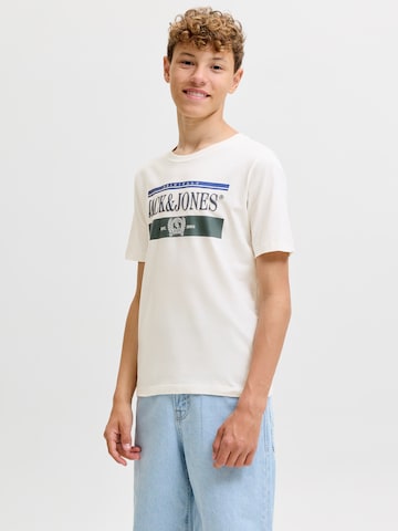 Jack & Jones Junior T-Shirt 'JORFREDERIKSBERG' in Weiß: Vorderseite