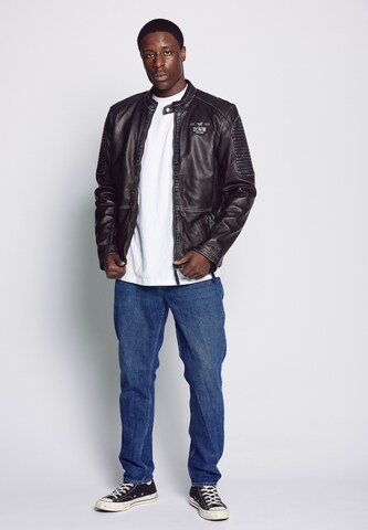 MUSTANG Lederjacke in Schwarz