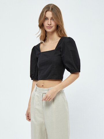 minus Blouse 'Shelba' in Zwart: voorkant