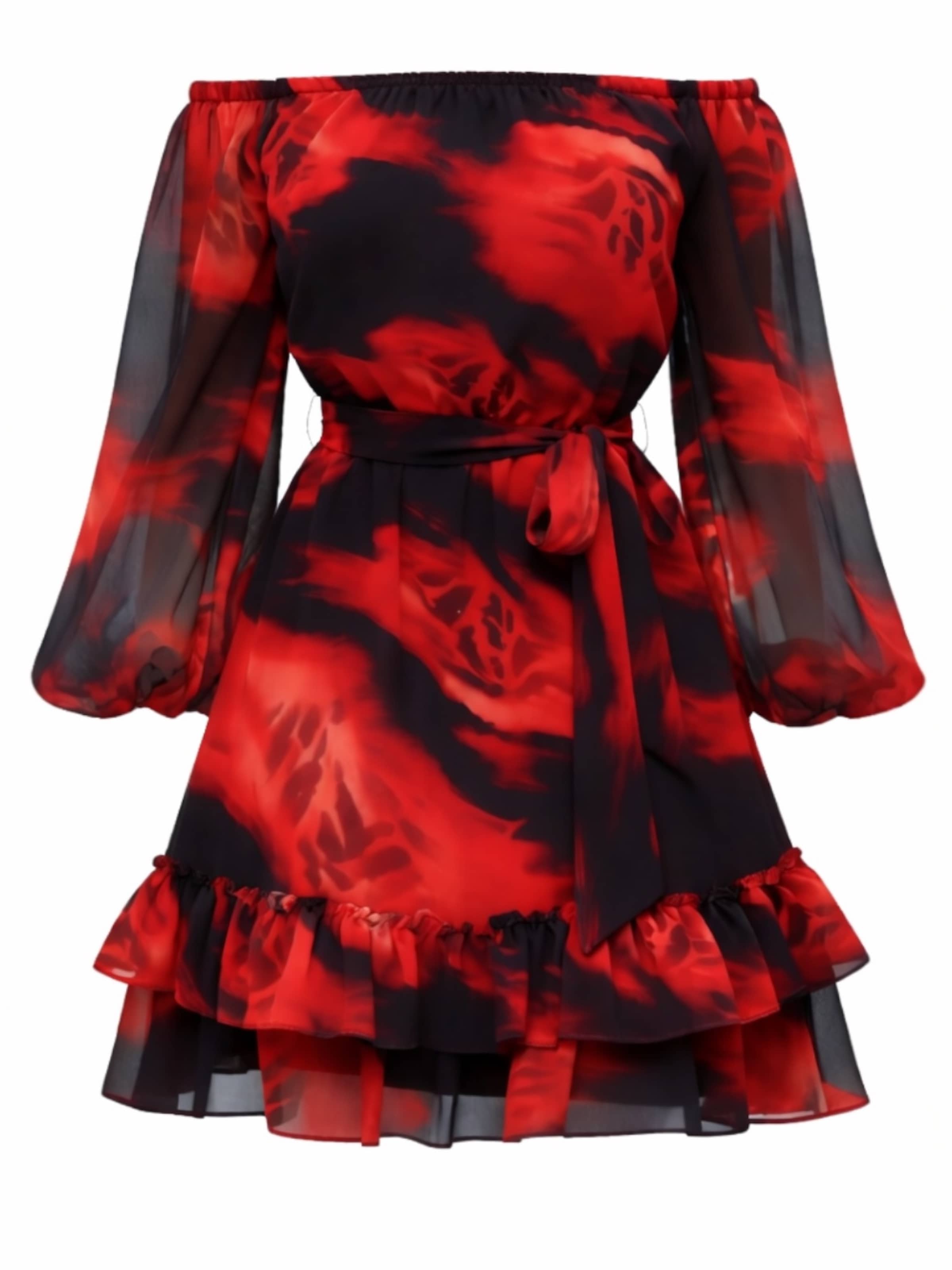 Elena Athanasiadou Cocktail Dress 'Georgia' in Red: front