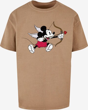 ABSOLUTE CULT Shirt 'Mickey Mouse - Love Cherub' in Beige: front