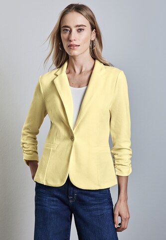 STREET ONE Blazer mit Raffung in Gelb: Vorderseite