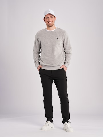 U.S. POLO ASSN. Sweatshirt 'Hugo' i grå