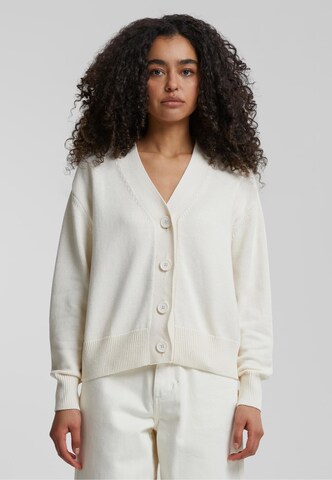 Urban Classics Knit cardigan in Beige: front