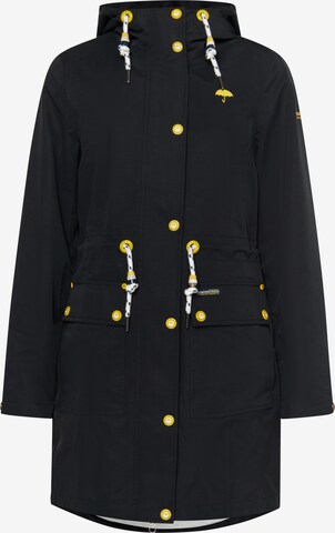 Schmuddelwedda Raincoat in Black: front