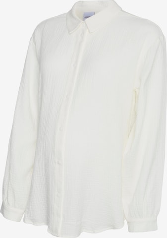 MAMALICIOUS - Blusa 'Juana Lia' en blanco: frente