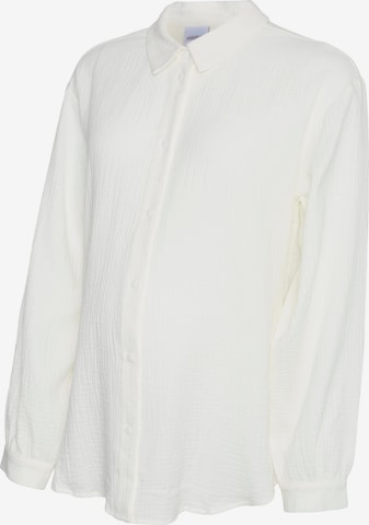 Camicia da donna 'Juana Lia' di MAMALICIOUS in bianco: frontale