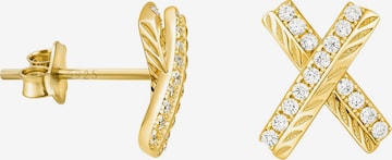 Sofia Milani Earrings 'X' in Gold: front