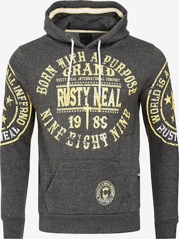 Rusty Neal Sweatshirt in Grau: predná strana