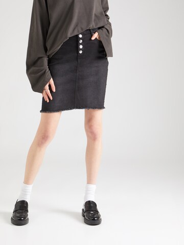 Gonna 'ONLHush' di ONLY in nero: frontale